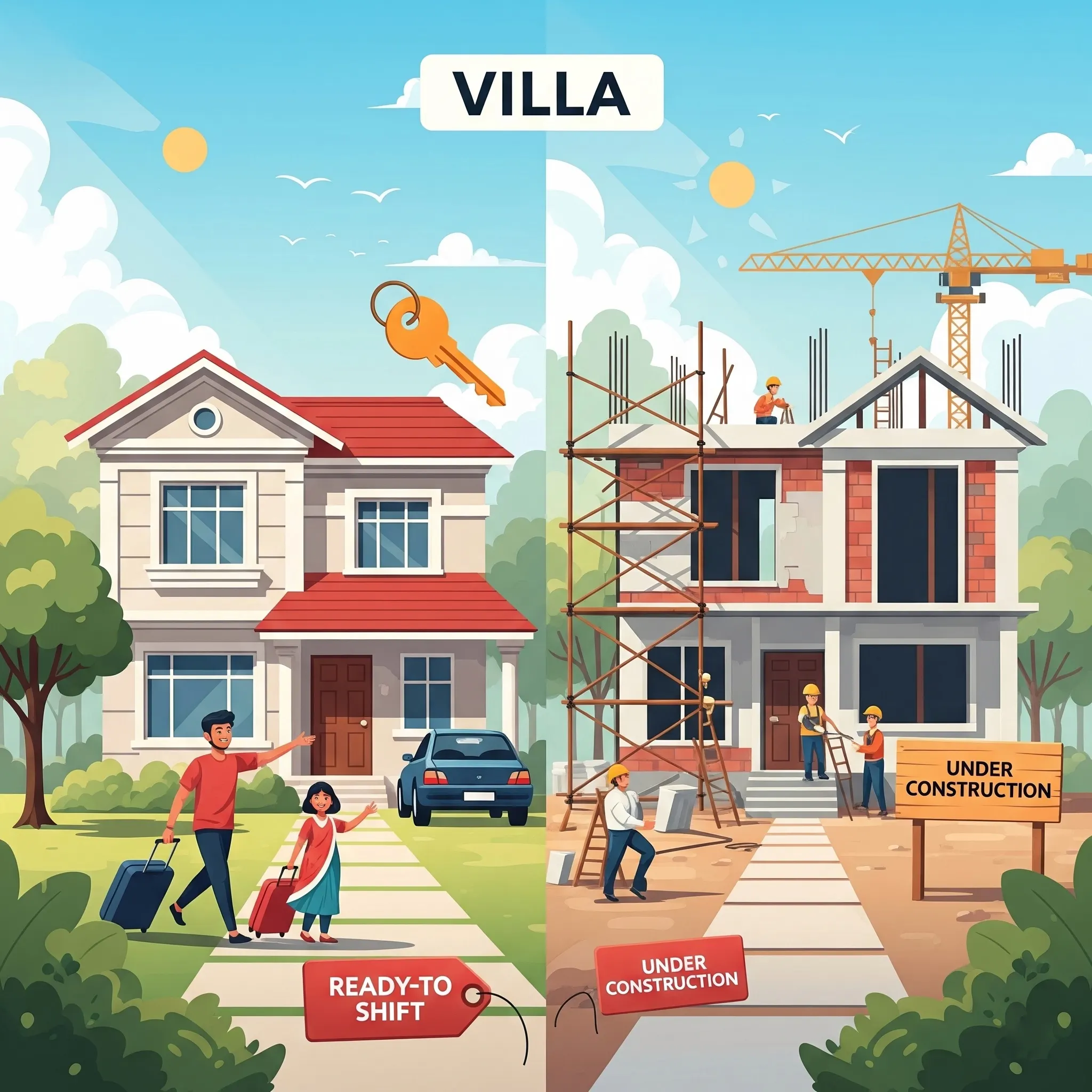 Ready and under-construction 3BHK bungalows in Jahangirpura – Green Nest project with gated community living